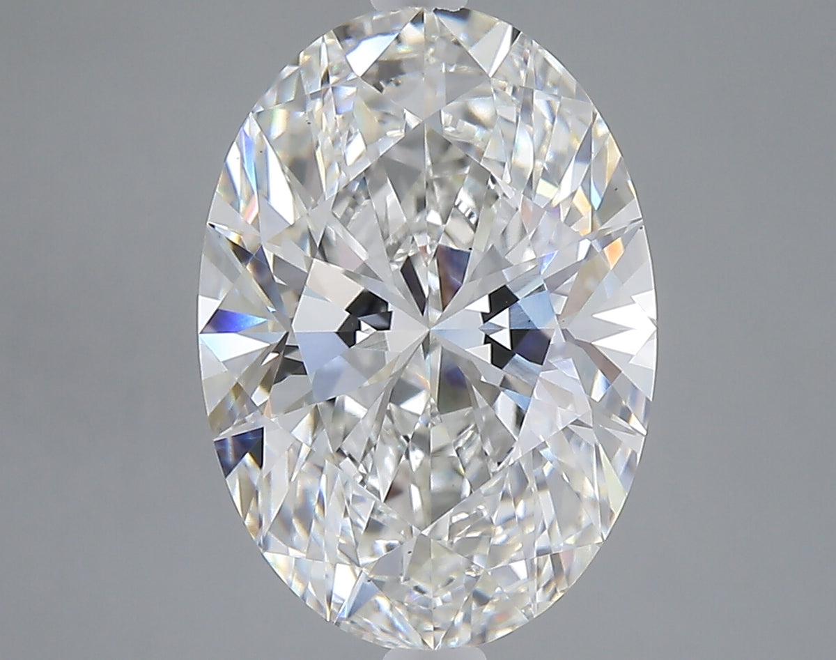5.00 carat oval lab grown diamond F color VS1 clarity