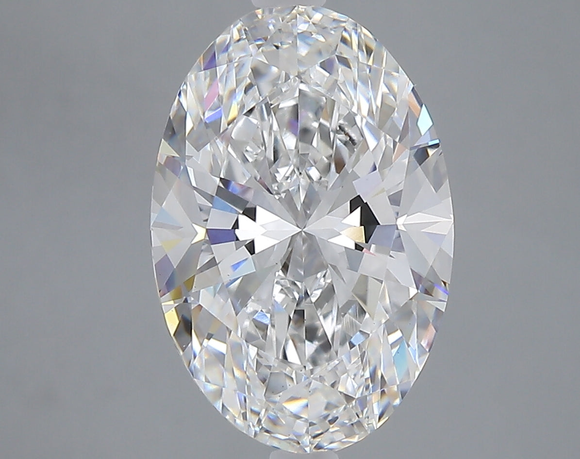 4.50 carat oval lab grown diamond E color VS1 clarity