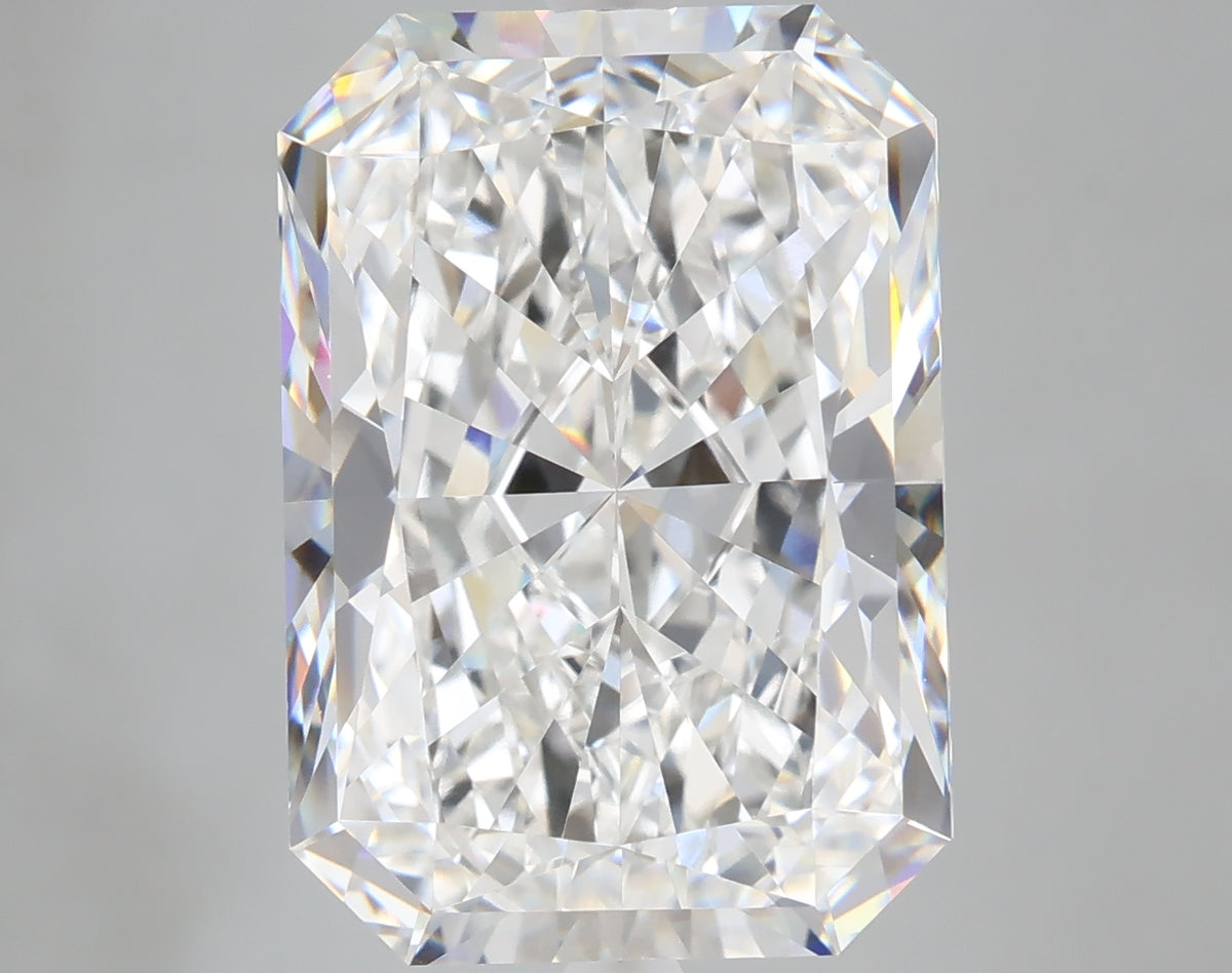10.08 carat radiant lab grown diamond F color VVS2 clarity