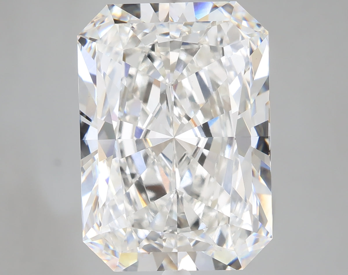 10.76 carat radiant lab grown diamond F color VVS2 clarity