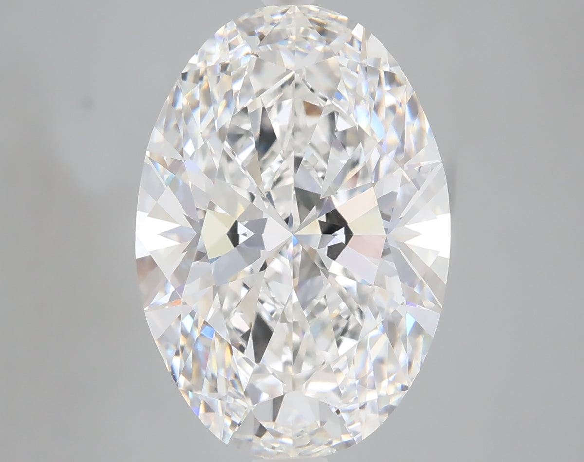 7.09 carat oval lab grown diamond E color VS1 clarity