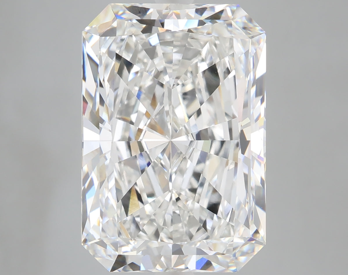 10.08 carat radiant lab grown diamond F color VVS2 clarity