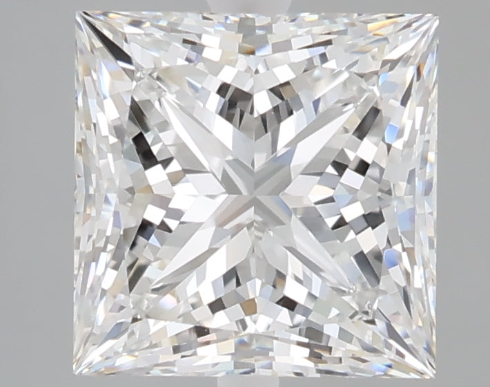 3.06 carat princess lab grown diamond E color VVS2 clarity