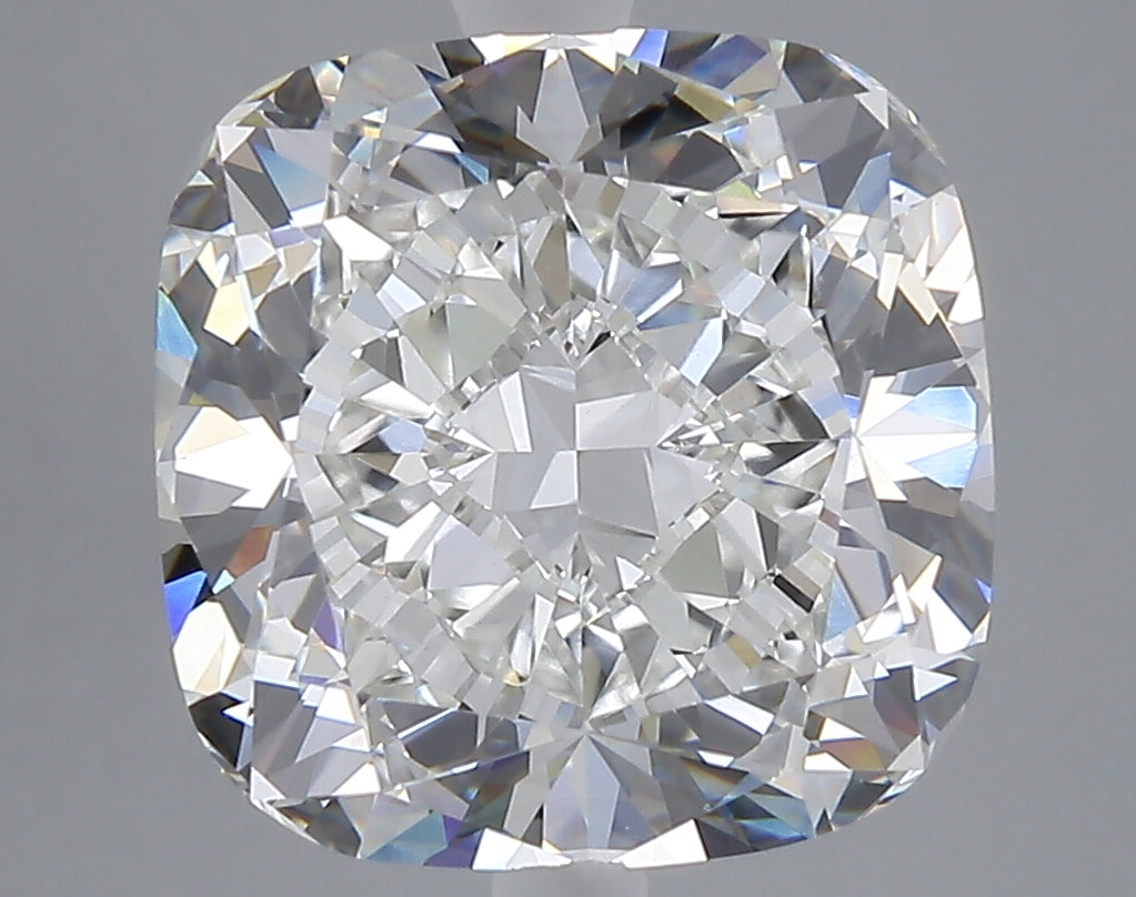7.10 carat cushion lab grown diamond F color VVS2 clarity