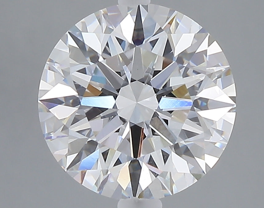 3.05 carat round lab grown diamond E color VVS2 clarity