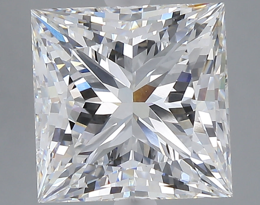 5.51 carat princess lab grown diamond E color VVS2 clarity