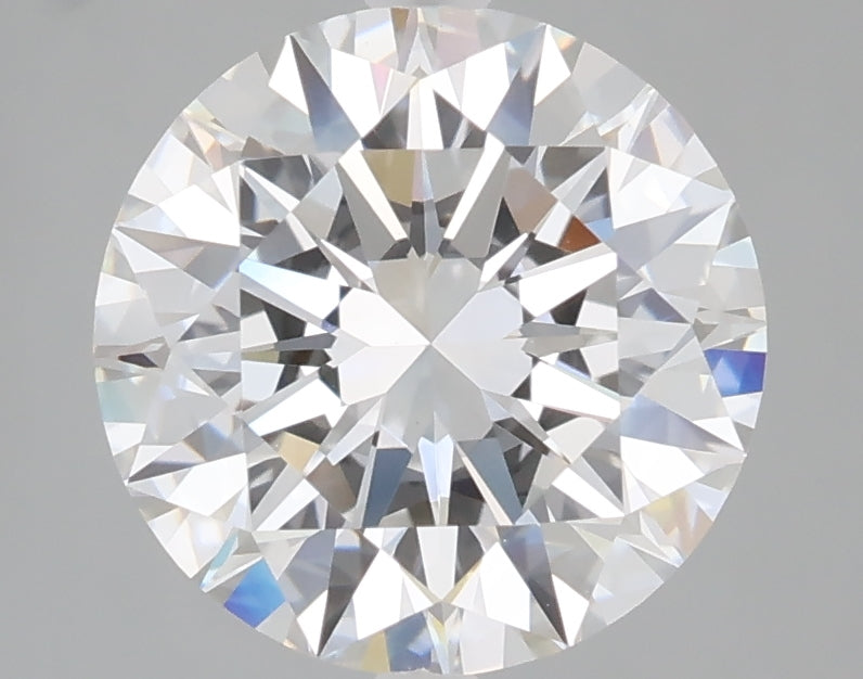 3.07 carat round lab grown diamond E color VVS2 clarity