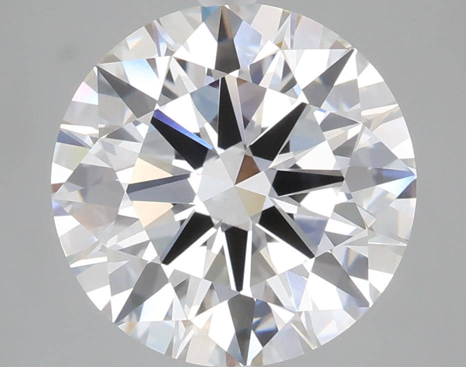 5.02 carat round lab grown diamond E color VVS2 clarity