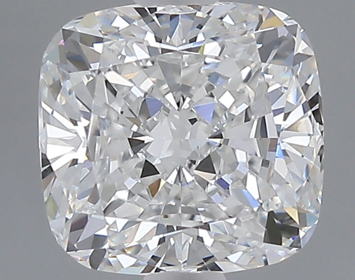 1.60 carat cushion lab grown diamond E color VS1 clarity