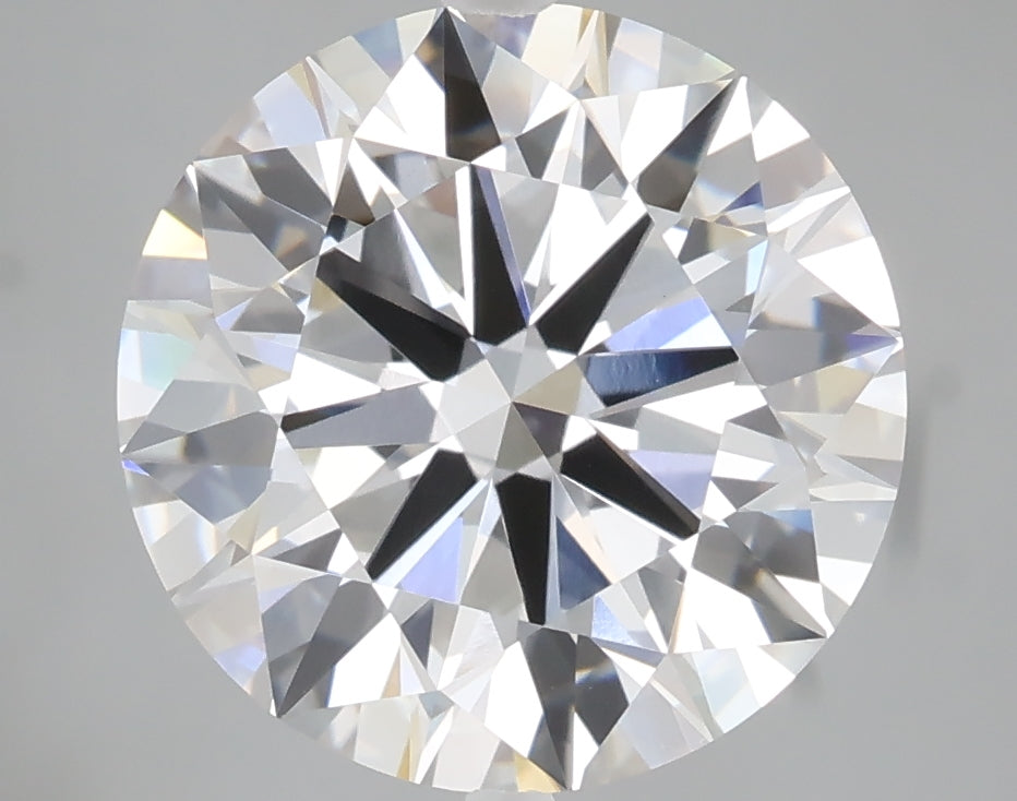 5.00 carat round lab grown diamond E color VVS2 clarity