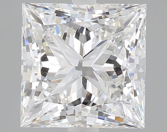 2.10 carat princess lab grown diamond E color VVS2 clarity