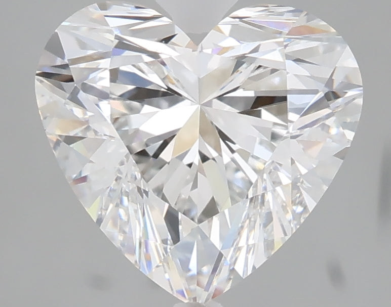 3.04 carat heart lab grown diamond E color VVS2 clarity