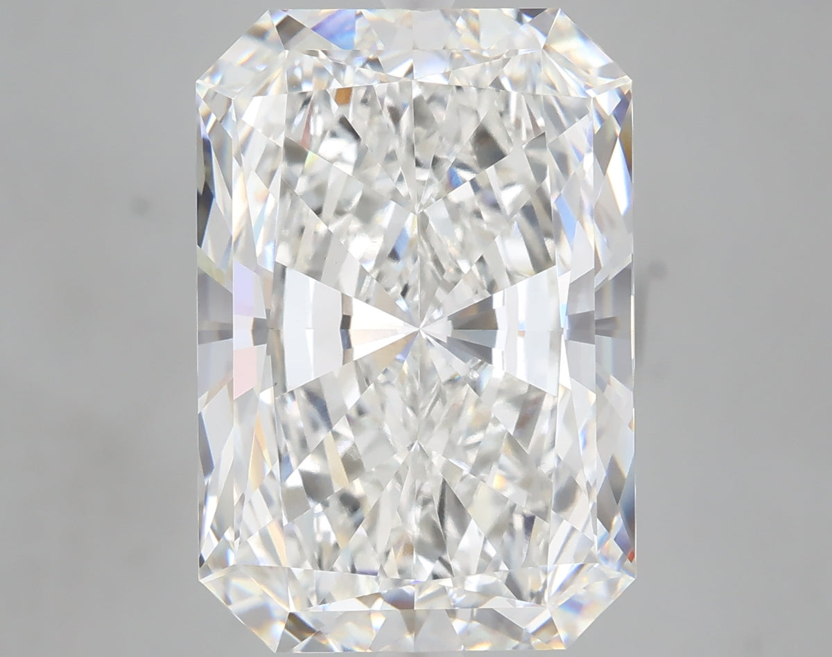 10.81 carat radiant lab grown diamond F color VVS2 clarity