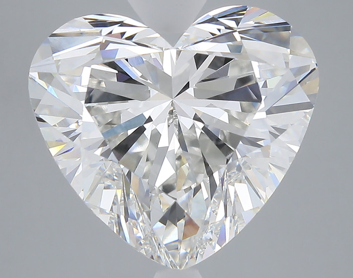 10.61 carat heart lab grown diamond G color VVS2 clarity