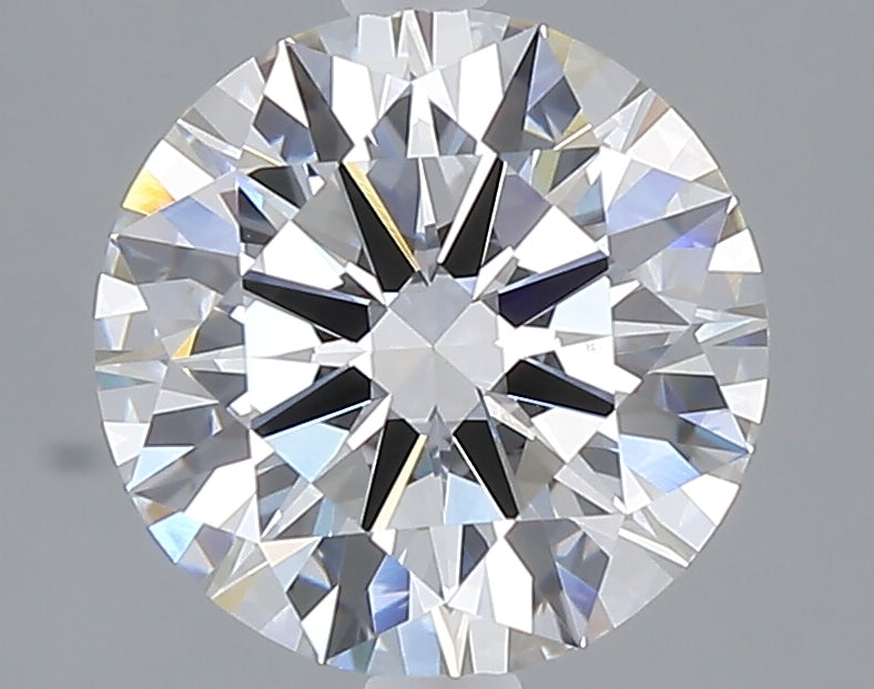 2.52 carat round lab grown diamond E color VVS2 clarity