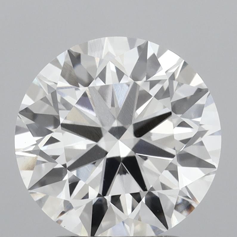 2.27 carat round lab grown diamond E color VS1 clarity