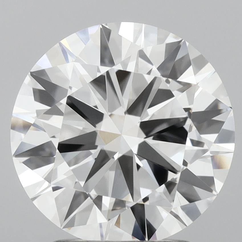 2.31 carat round lab grown diamond D color VVS2 clarity