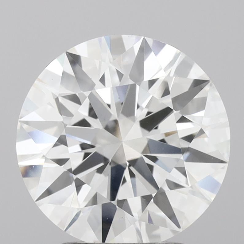 2.64 carat round lab grown diamond D color VS1 clarity