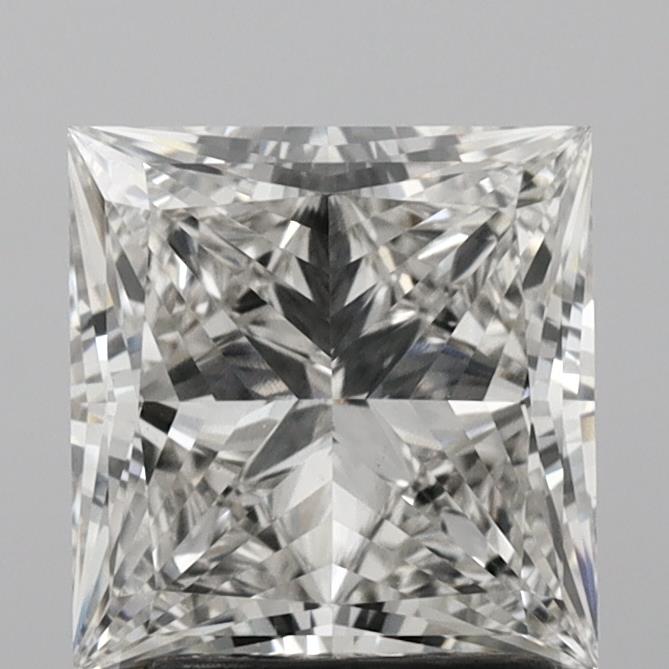 2.33 carat princess lab grown diamond H color VVS2 clarity