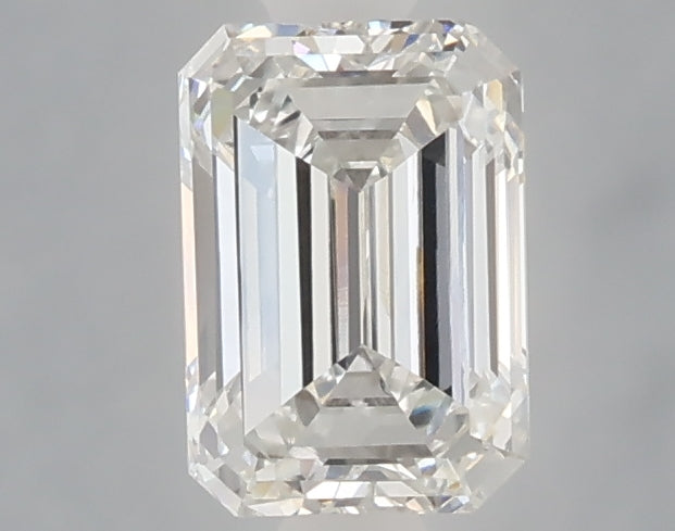 1.05 carat emerald lab grown diamond F color VVS2 clarity