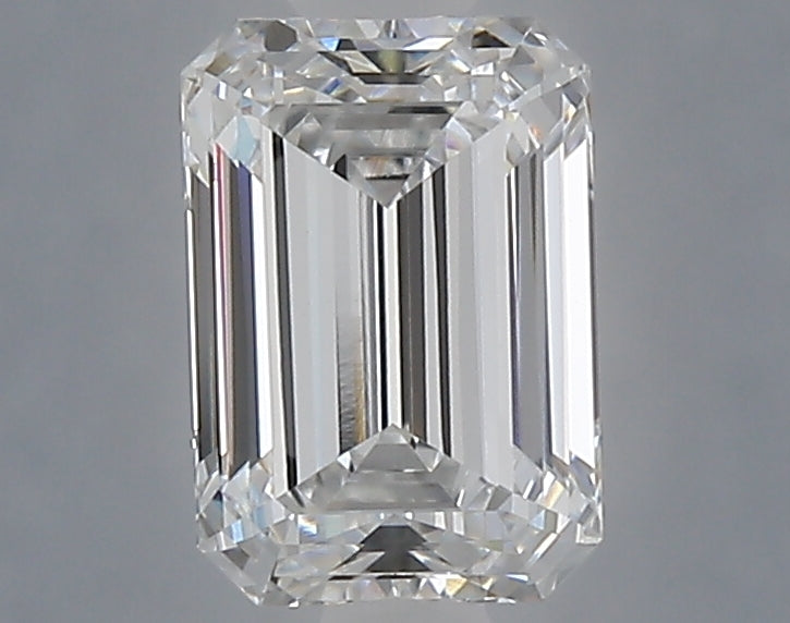1.03 carat emerald lab grown diamond D color VVS2 clarity