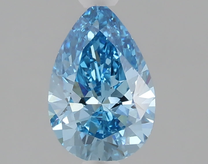 1.02 carat fancy vivid blue pear lab grown diamond VVS2 clarity