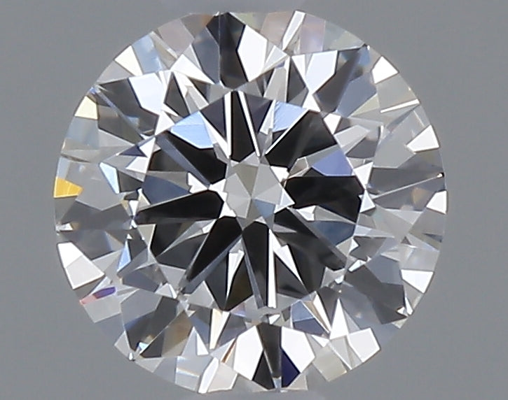 0.54 carat round lab grown diamond D color VVS2 clarity
