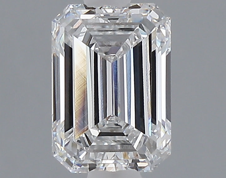 1.56 carat emerald lab grown diamond D color VS1 clarity