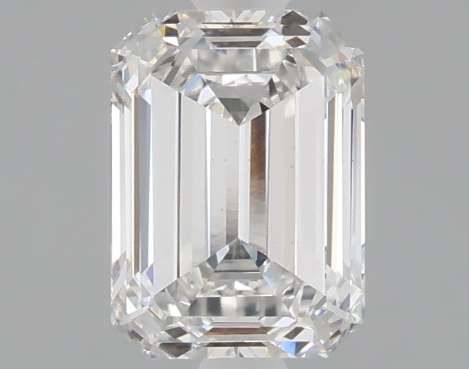 1.54 carat emerald lab grown diamond E color VS1 clarity