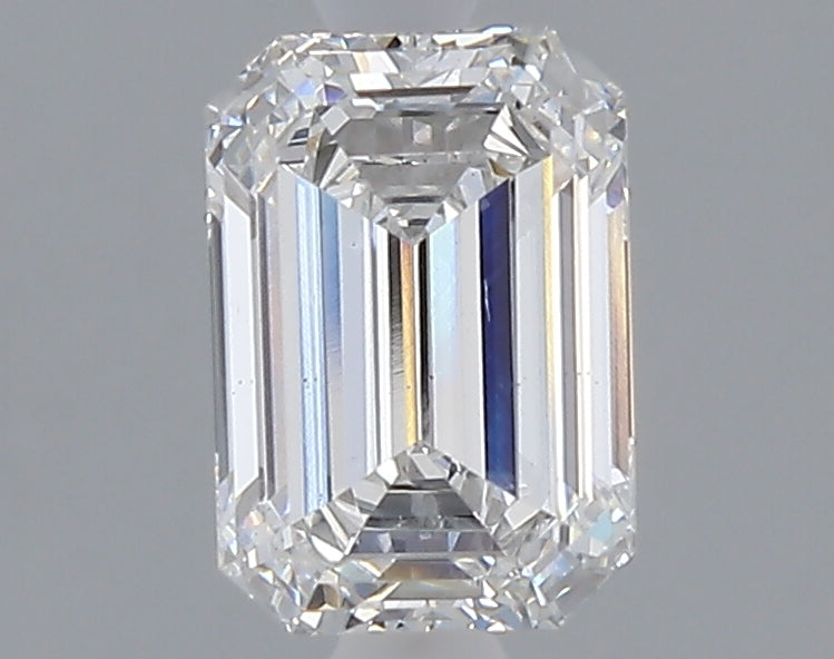 1.52 carat emerald lab grown diamond E color VS2 clarity