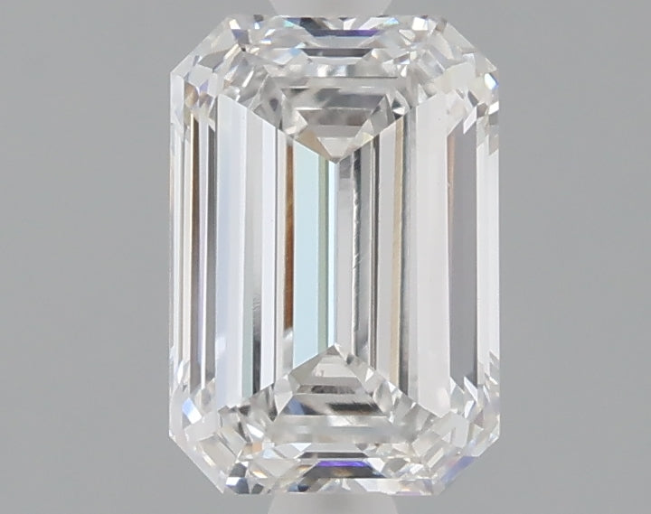 1.53 carat emerald lab grown diamond D color VVS2 clarity