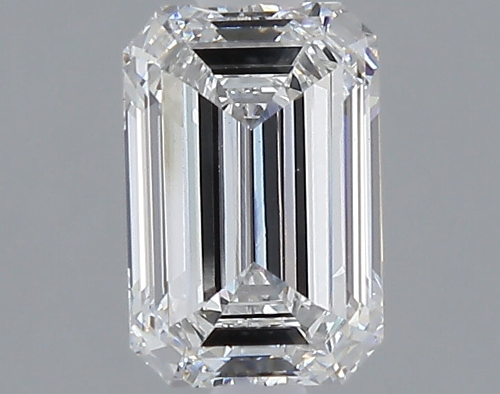 1.56 carat emerald lab grown diamond E color VS1 clarity