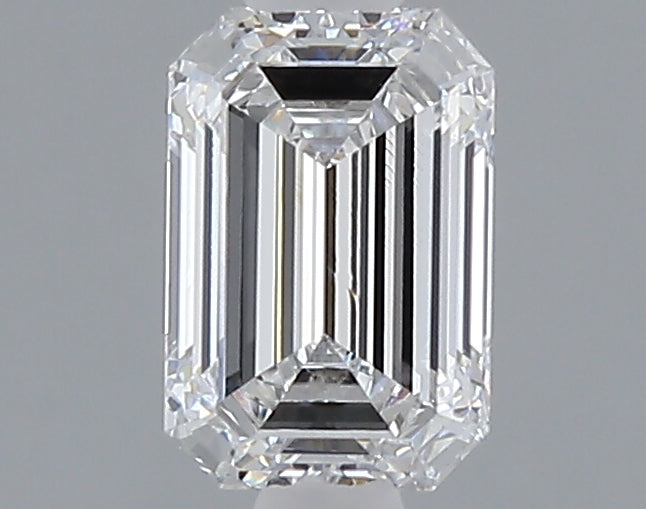 1.03 carat emerald lab grown diamond D color VVS2 clarity