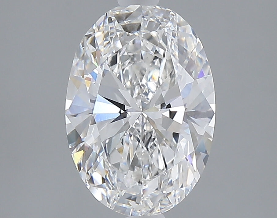 2.09 carat oval lab grown diamond E color VVS2 clarity