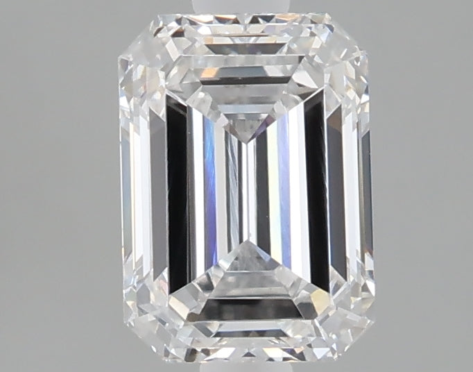 1.52 carat emerald lab grown diamond D color VVS2 clarity