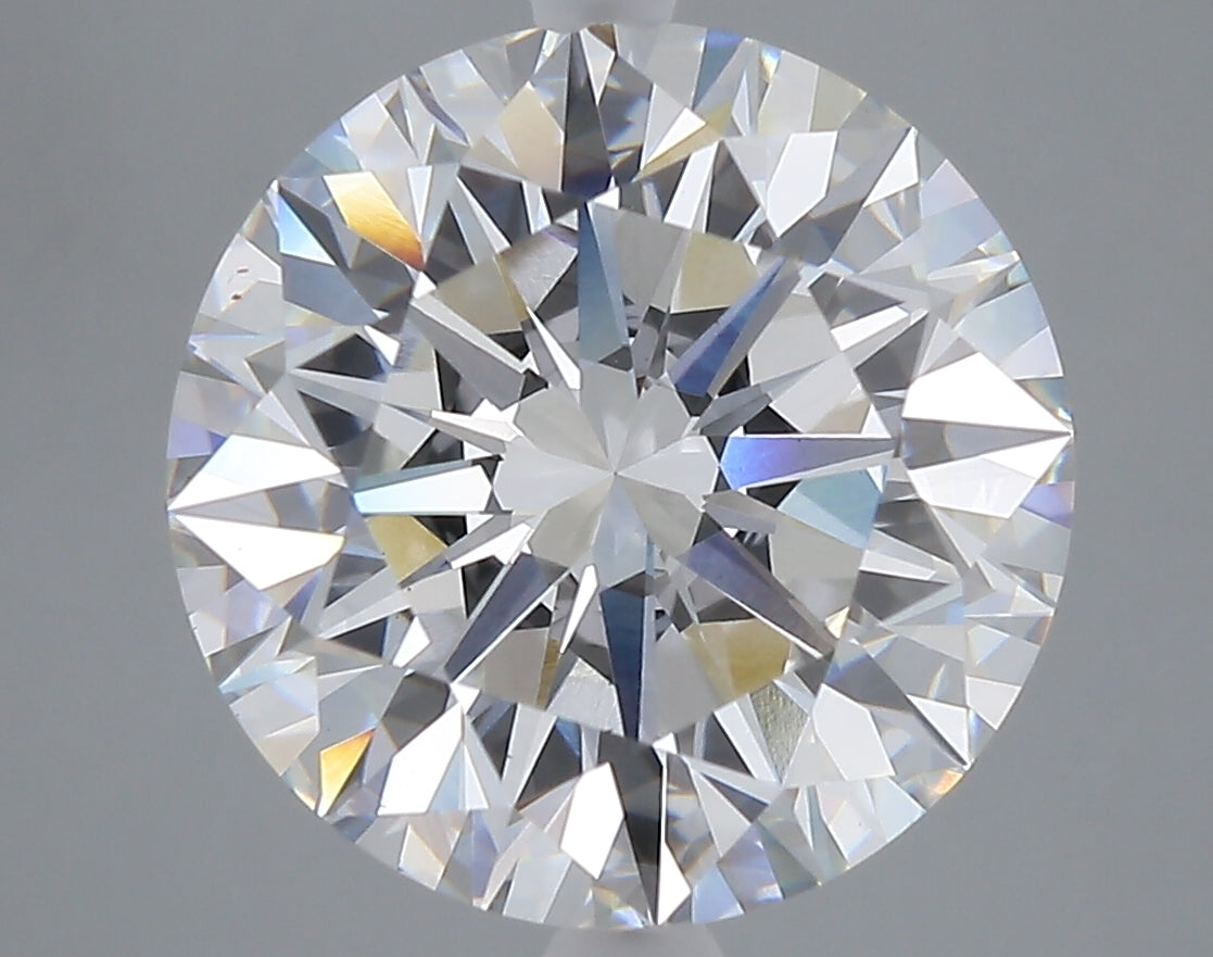 7.04 carat round lab grown diamond E color VVS2 clarity