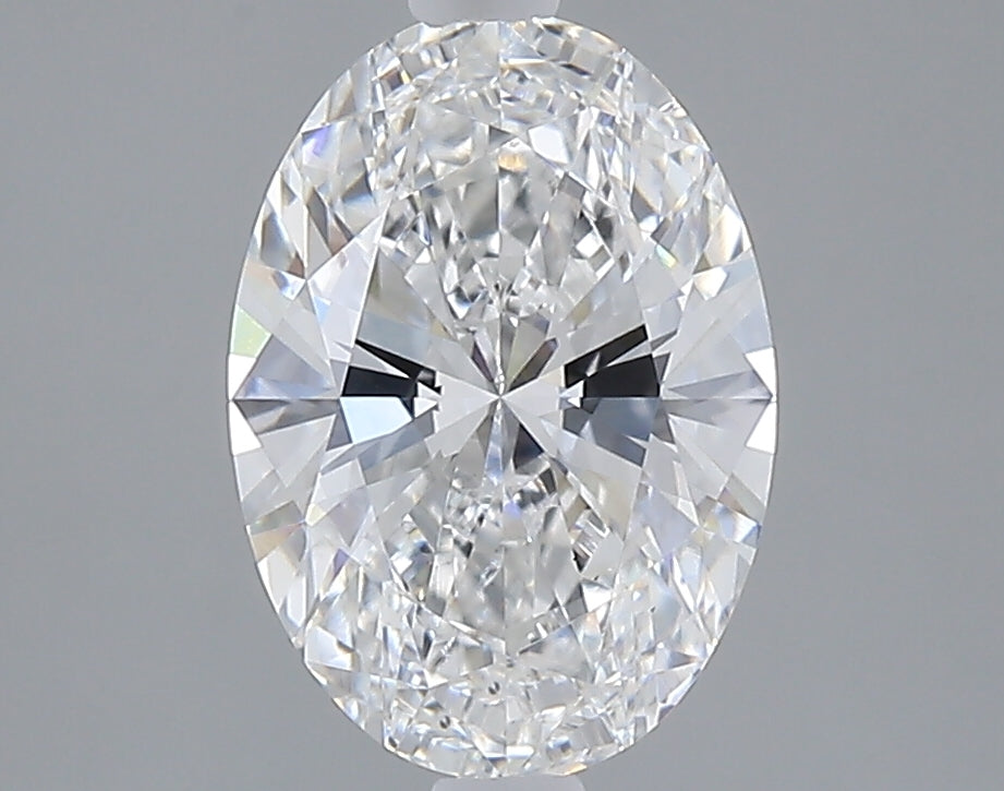 2.09 carat oval lab grown diamond E color VS2 clarity