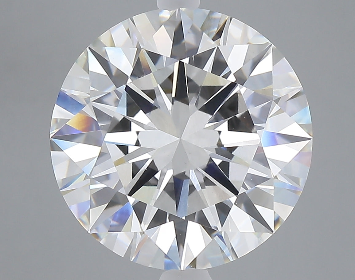 7.10 carat round lab grown diamond F color VVS2 clarity