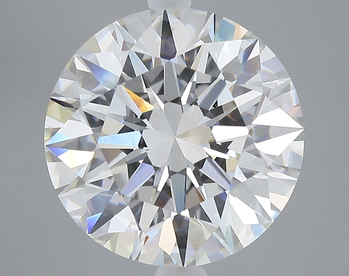 7.01 carat round lab grown diamond F color VVS2 clarity