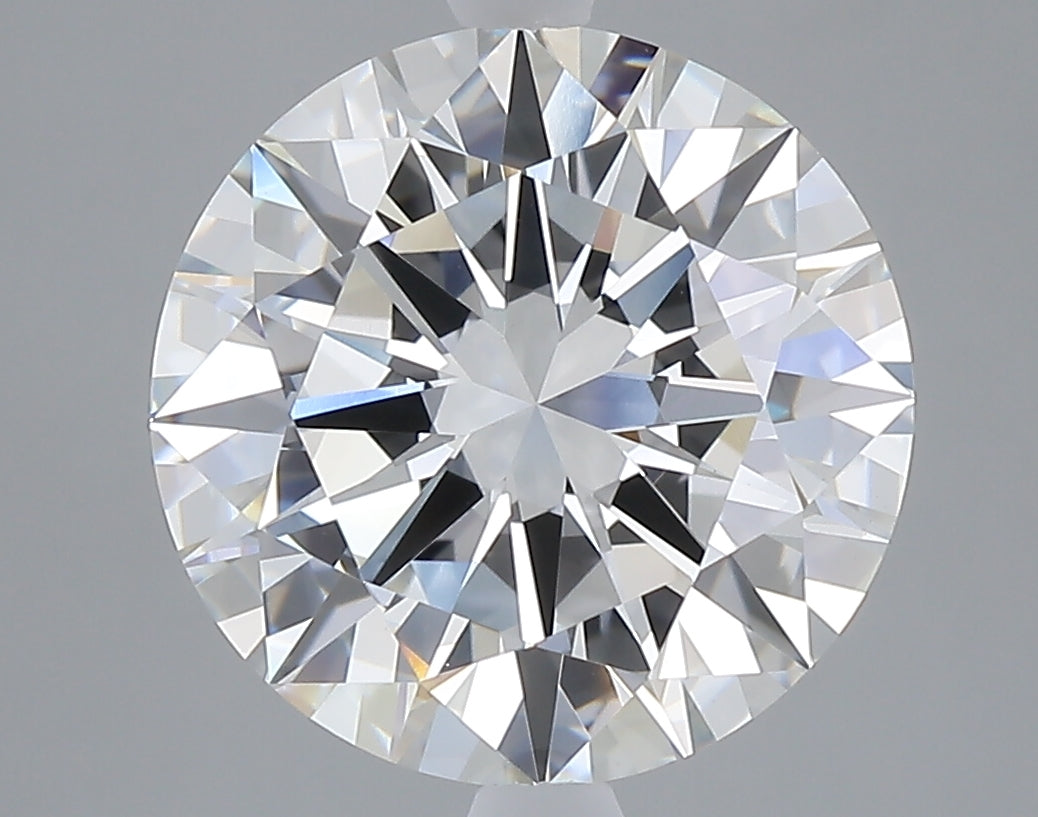 5.00 carat round lab grown diamond F color VVS2 clarity