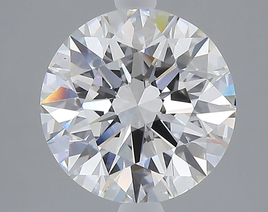 3.09 carat round lab grown diamond E color VS1 clarity