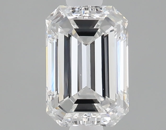 1.07 carat emerald lab grown diamond E color VVS2 clarity