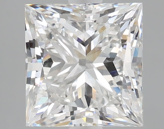 2.50 carat princess lab grown diamond E color VVS2 clarity