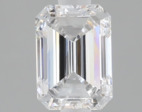 1.02 carat emerald lab grown diamond D color VVS2 clarity