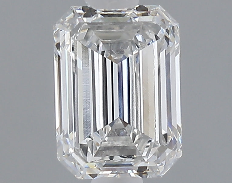 1.07 carat emerald lab grown diamond E color VVS2 clarity