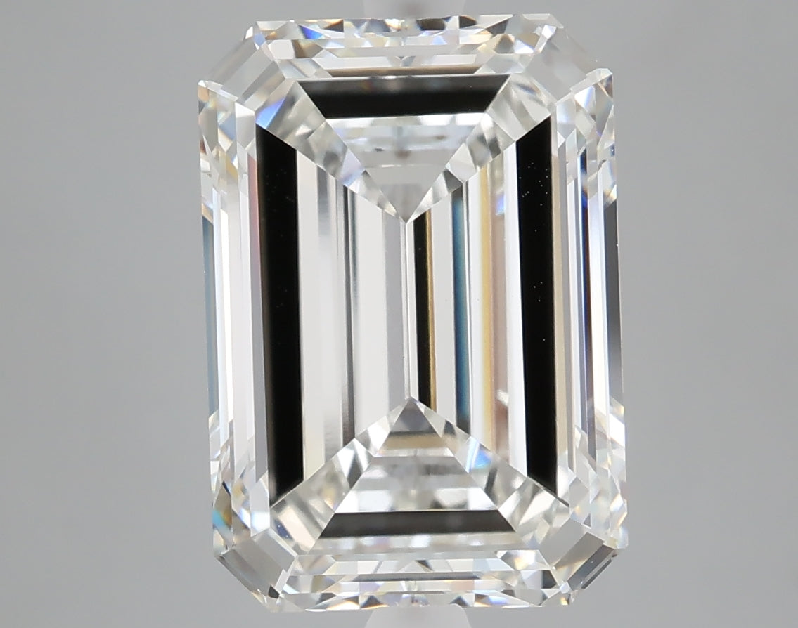 6.05 carat emerald lab grown diamond G color VVS2 clarity