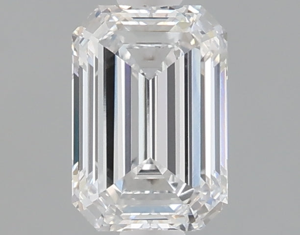 1.03 carat emerald lab grown diamond D color VVS2 clarity