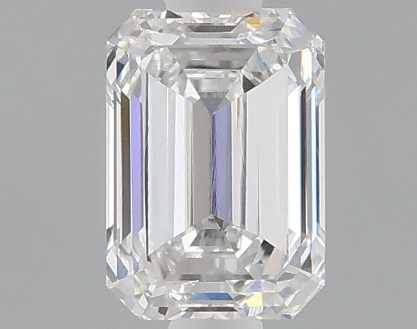 1.05 carat emerald lab grown diamond D color VVS2 clarity