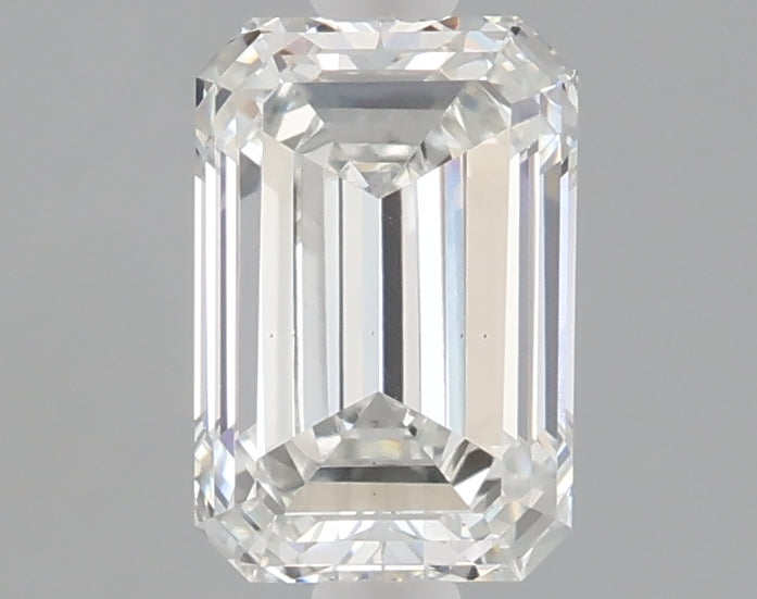 1.54 carat emerald lab grown diamond F color VS1 clarity