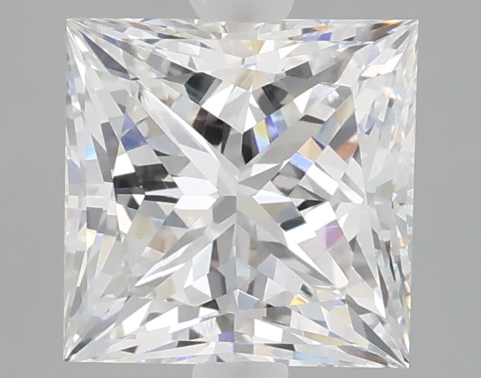 2.58 carat princess lab grown diamond E color VVS2 clarity